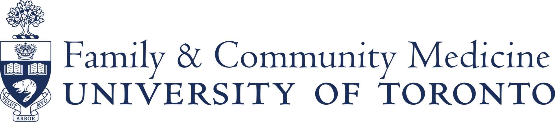 Department of Family & Community Medicine University of Toronto logo.