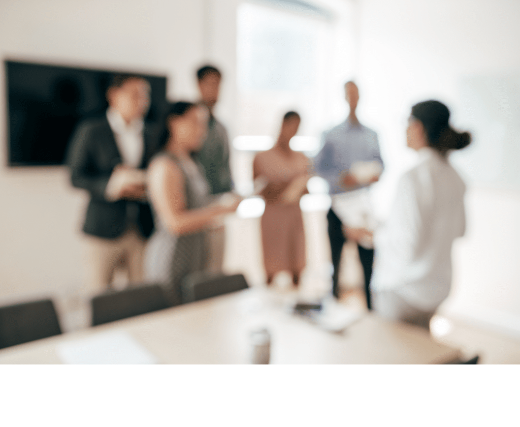 Group of people meeting.